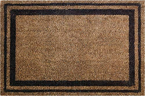 COCO Natural Scratching Doormat with Brown Borders 40x60cm