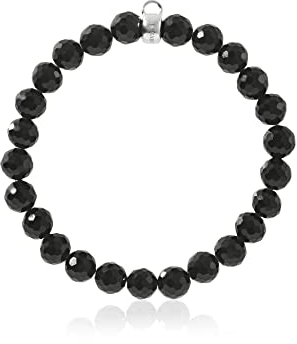 Thomas Sabo Damen Charm-Armband Schwarz Charm Club 925 Sterling Silber X0220-840-11