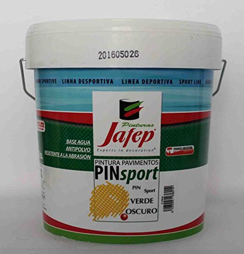 PIN SPORT Pintura Pavimentos para Pistas Deportivas Verde Oscuro 4L de JAFEP
