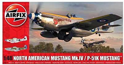 Airfix A05137 1/48 North American Mustang Mk.IV Modellbausatz, verschieden, 1:48 Scale