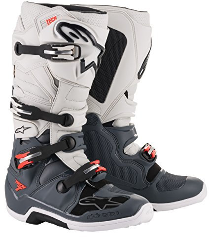 Alpinestars Tech 7 Stivali motocross (Light Grey/Dark Grey,12 (47))