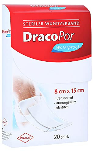 DRACOPOR waterproof Wundverband 8x15 cm steril