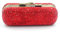 Bestbling Bling Strass Kristall Lippenstift Hülle Halter Organizer Tasche Kosmetik Aufbewahrung für Damen Lippenstift Schmuck Kit (Rot)