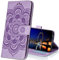 MRSTER Huawei P Smart Z Custodia Flip, Goffratura Design Case in PU Pelle Internamente Silicone TPU Cover Portafoglio Cover Premium Custodia per Huawei P Smart Z. LD Mandala Purple