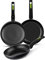 Monix S0427407 Set de Sartenes M481241 18/22/26 cm, Verde, 3 Piezas