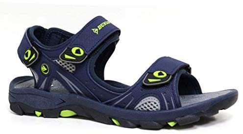 DUNLOP New Men's Sports Beach Trekking Walking Hiking Hook & Loop Summer Sandals Sizes 7-12 (Navy Blue, UK Footwear Size System, Adult, Men, Numeric, Medium, 10)