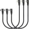 Osecet USB C to Lightning Cable 1ft 3 Pack MFi Certified Right Angle iPhone Charger 90 Degree Elbow Braided Lightning to USB C Cable for iPhone 13 12 11 Pro X XS XR 8 Plus 7 6 5 (Black)