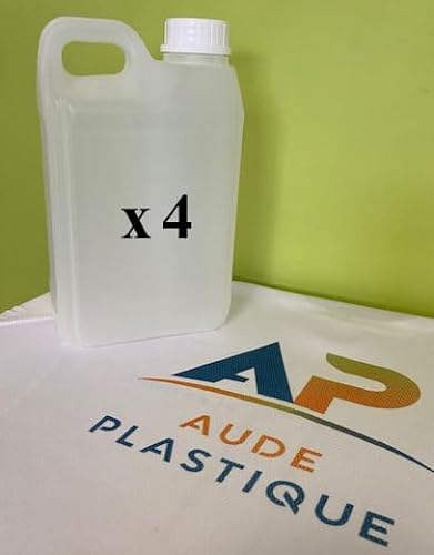 Générique Bidon 2 litres (4) Blanc Naturel Translucide