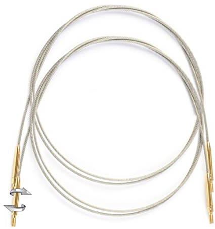 Lantern Moon Swivel Cable, Silver & Brass, 40 cm