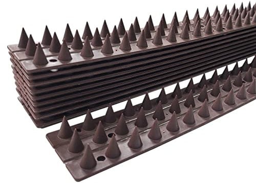 Provance Vogelabwehr aus Kunststoff 5 Meter Zaunspitzen Taubenabwehr Tierabwehr Vogelschutz Zaunschutz Fensterbank Dach Spikes 3-reihig Dornenabwehr Katzenschutz Marderschutz Kletterschutz