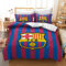 CHAOSE FCB Barcelona Bettbezug Boy Teen 3-teiliges Bettwäsche-Set Blau Lila Grau Bettbezug Mikrofaser Pflegeleicht (Stil 03,135 x 200 cm)