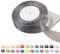 POPOYU Chiffonband Silber,25mmx45m Organzaband Silber Schleifenband Hochzeit Geschenkband Hochzeit Tüllband Transparent Satinband Silber für Weihnachten Hochzeit Taufe Geburtstag