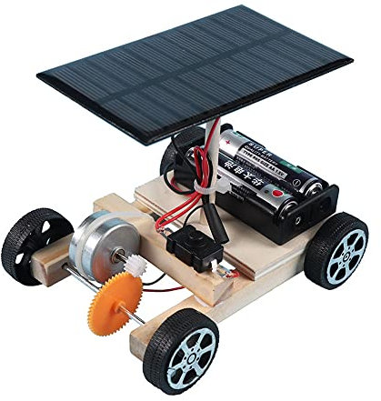 Assemblare Auto Solare Invenzioni Creative Fai Da Te Kit Robot a Motore Kit Elettronico Educativo del Motore Modello di Auto Esperimento Scientifico per Bambini