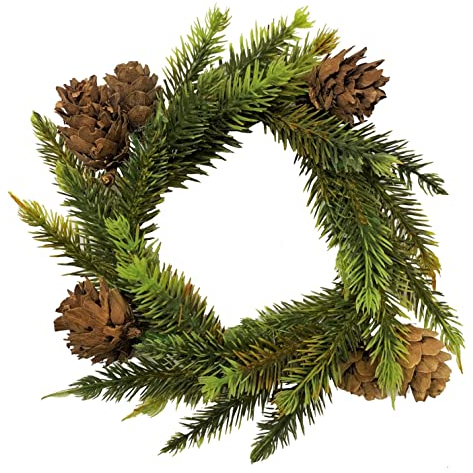 Künstlicher MINITANNENKRANZ ca. 15-17cm. Tannenkranz, Türkranz, Adventskranz, Weihnachtskranz, Kranz, Kerzenkranz, Weihnachtsdeko.