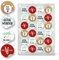 Logbuch-Verlag 24 Glückwunsch Geburtstag Liebe Sticker für Geschenke rund 4 cm zur Verpackung Feste Hochzeit