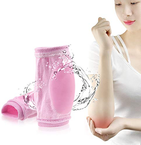 1 Paar Sport Ellenbogenbandage Gel elastisch Ellenbogen Bandagen Support Ellenbogenstütze bei Volleyball Handball Tennis Ellenbogenschoner Damen Herr