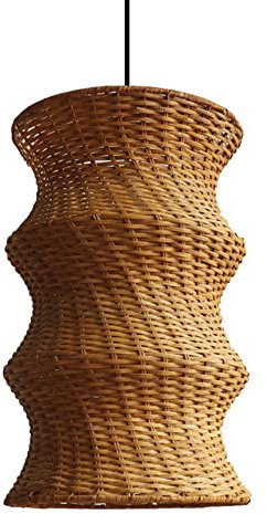 LQZCXMF Lustre Design De Restaurant Japonais Rotin Luminaires Suspendus Lustre sur Évier De Cuisine Luminaire Suspendu Décoration Éclairage Cage D'escalier du Salon Rétro B & B