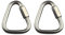 Edelstahl-Karabiner-Clip, dreieckige Karabinerschnalle, Schnellverbindung, strapazierfähig, für Camping, Wandern, Reisen, Angeln, Rucksack (6 mm)