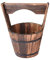 Petite jardinière à Seau en Bois | Conteneur de de jardinière de Bar de Whisky - Pot de Fleu en Bois avec poignée, Pot de Fleurs de Ferme pour Mariage, Jardin, arrière-Cour