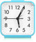 Brifit Silent Alarm Clocks, Battery Powered Bedside Clock with Snooze Night Light Function, Luminous Pointer & Large Display Table Clock, Easy to Read for Heavy Sleepers, Bedroom, Office (Blue)