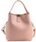 ANNI RIEL Borsa a tracolla a secchiello in pelle per donna borsa Hobo media borsa borsa moda donna maniglia superiore Tote borsa a tracolla, rosa, Medium
