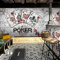 XLMING Papier peint 3D Coffee Poker en papier de brique vintage européen pour chambre à coucher salon salon fond Papier Peint 3D Chambre à coucher Salle de séjour Mural murale-400cm×280cm
