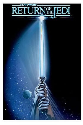 TONFON Return of The Jedi 1983 American Epic Space Opera Filmeinband, Wandkunst-Deco-Poster, Leinwand, Poster, Schlafzimmer, Dekoration, Sport, Landschaft, Büro, Raumdekoration, Geschenk, ungerahmt,