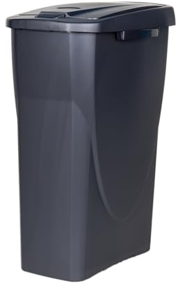 Cubo de basura gris para desechos en general | Capacidad de 15, 25 o 45 L | Tres Medidas (25 L)