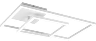 FRANKYSTAR Padella Plafoniera Led Bianca Con Snodo Ed Intensita' Regolabile Con Interruttore L. 63Cm