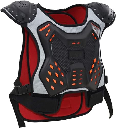 Kcolic Gilet da Corsa Armatura per Il Torace della Colonna Vertebrale Equipaggiamento Protettivo Gilet da Ciclismo per Moto Sci Equitazione Skateboard Protezione per La Schiena M.
