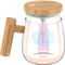 400ml Self Stirring Mug with Lid 7000rpm Electric High Speed Mixing Cup with Handle High Borosilicate Glass Mixing Coffee Mug Travel Stirring Cup for Coffee Milk (Multi)