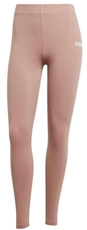 Adidas Damen Essentials LINEAR Cotton Leggings, warm Clay/White, S