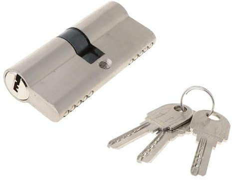 Serrure De Porte Et Fenêtre À Double Ouverture, Cylindre De Sécurité, Clé Antivol, Serrure De Porte D'entrée En Laiton, Noyau Allongé,D-90mm