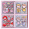 Niedliche Cartoon Aufkleber,100 Stück Kawaii Aufkleber Geschenkbox PET Wasserdicht Scrapbook Cartoon Aufkleber für DIY Scrapbooking Aufkleber Zubehör
