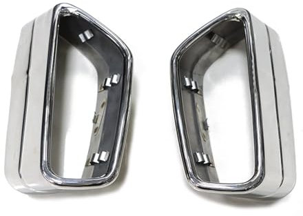 LHyfA 2 Stücke Auspuffblenden für BMW G30 G31 528 530 525 2018 2019 2020 2021,Auto Zubehör Auspuff Schwanz Throat Auspuffrohr Schalldämpfer Spitze Abdeckung Borte,B-Silver