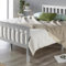 Aspire Beds Atlantic Solid Wood Grey Shaker Bed Frame with Grey Highlights (Super King (180 x 200 cm))