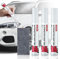Plstod Weißer Auto Lackstift, 3 Stück Lackstifte für Auto Kratzer, Lackreparaturstift Auto Reparatur Lack, Auto Lackstift Weiß, Auto Kratzerentferner für Autokratzer Reparieren, Kratzer-Reparaturtuch