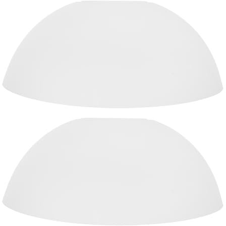 Zerodeko Plastic Lampshade, Replacement White Light Shade Bedroom, Dome Ceiling Light Shade for Home Living Room Ceiling Fan Lamp Wall Lamp Floor Lamp Table Lamp, 2PCS