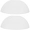 Zerodeko Plastic Lampshade, Replacement White Light Shade Bedroom, Dome Ceiling Light Shade for Home Living Room Ceiling Fan Lamp Wall Lamp Floor Lamp Table Lamp, 2PCS