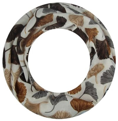 Majea Loop Schal Damen Schlauchschal Halstuch schmaler Loopschal (880051) (beige 13)
