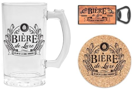 STC - COFFRET CADEAU BIÈRE CHOPE DÉCAPSULEUR DESSOUS