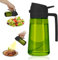 Tapvai 470ml 2 en 1 Spray de Cocina,Dispensador de Aceite de Oliva Juego con Scuro Protezione Dalla Luce,dispensador de aceite de oliva,Rociador para Freidora de Aire,para cocinar,asar,hornear (negro)