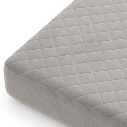 GIANTEX Spannbettlaken 140x200cm, Topper Bettlaken mit 41cm Tiefen-Tasche, Matratzenschoner superweich mit Schwammpolsterung, Atmungsaktive Matratzenauflage, Matratzenbezug mit Rutschfester Unterseite