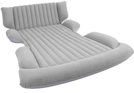 Ejoyous Inflatable Car Air Mattress, Cars Camping Bed Portable Blow Up Mattress with 2 Support Pillars and Air Pump Car Travel Mattress for Camping, Traveling, Hiking