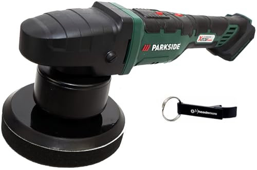 HEADNMORE® Parkside® - Smerigliatrice angolare a batteria da 20 V, PPMAS 20 + portachiavi HEADNMORE® (senza batteria)