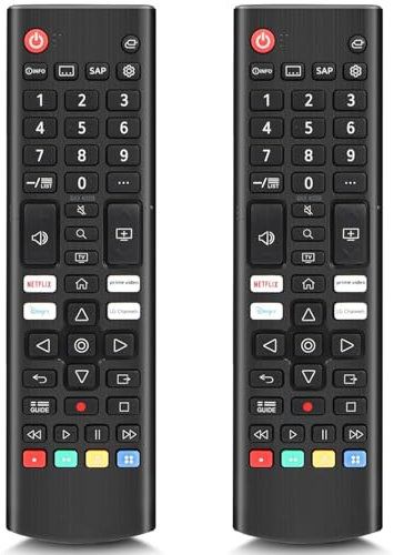 (Pack of 2) Universal Remote Control for LG Smart TV Remote Replacement Compatible All LG LCD LED OLED UHD HDTV 3D 4K Smart TVs Models