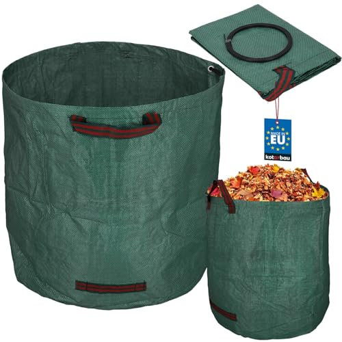 KOTARBAU® Gartenabfallsack Mörtelkübel 270 L Pflanzsack Laubsack Gartenabfallsack Gartensack Sack & Behälter Gartenabfallsäcke Rasenschnitt für Gartenabfälle Rechteckiger Sack