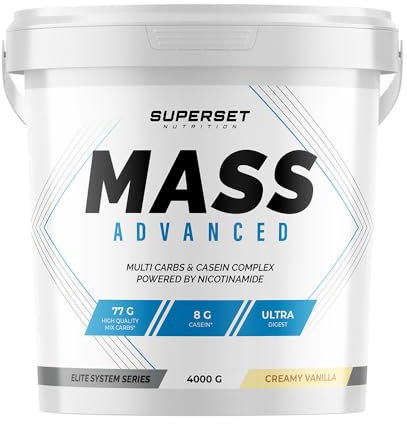 Superset Nutrition | Mass Advanced (4kg) | Gainers | Gainer grand format pour encore plus de masse ! - Vanille Crémeuse