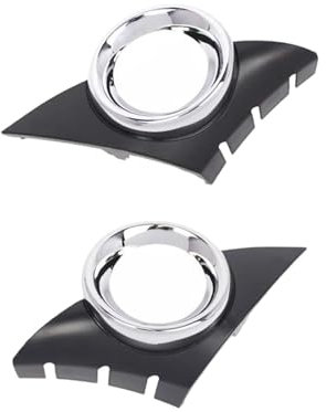 2 Caches de Phares Antibrouillard Avant, Grille Feu Brouillard Inférieur Avant, Couvercle Antibrouillard Droit Voiture Phares Antibrouillard Cadre Accessoires Auto, pour Modèles Sport 207 2006-2009