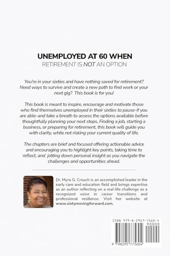 Unemployed at 60 When Retirement is not an Option!